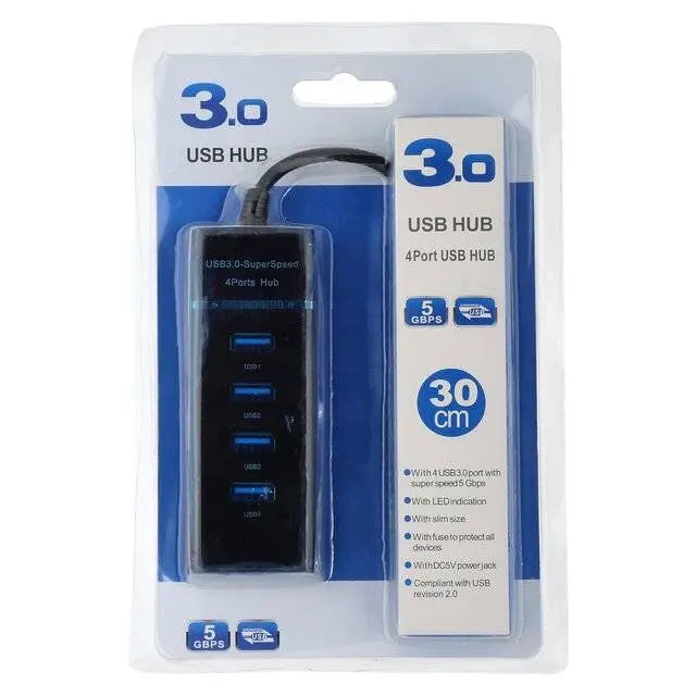 USB 3.0 Hub 4-Ports (30cm) - المتحدة للألكترونيات