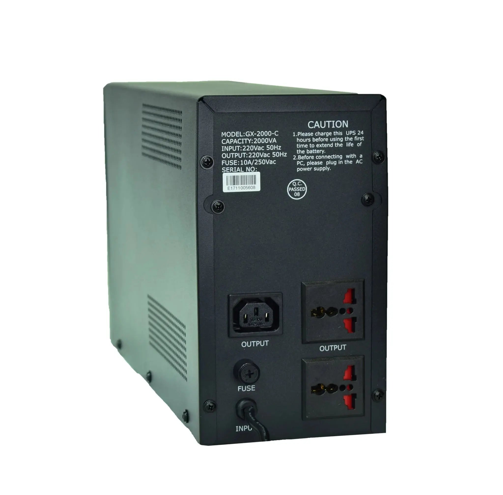 UPS GeTX GX-2000-C (2000VA) 12V9Ax2 Battery - Yellow Box يوبي اس  المتحدة للألكترونيات