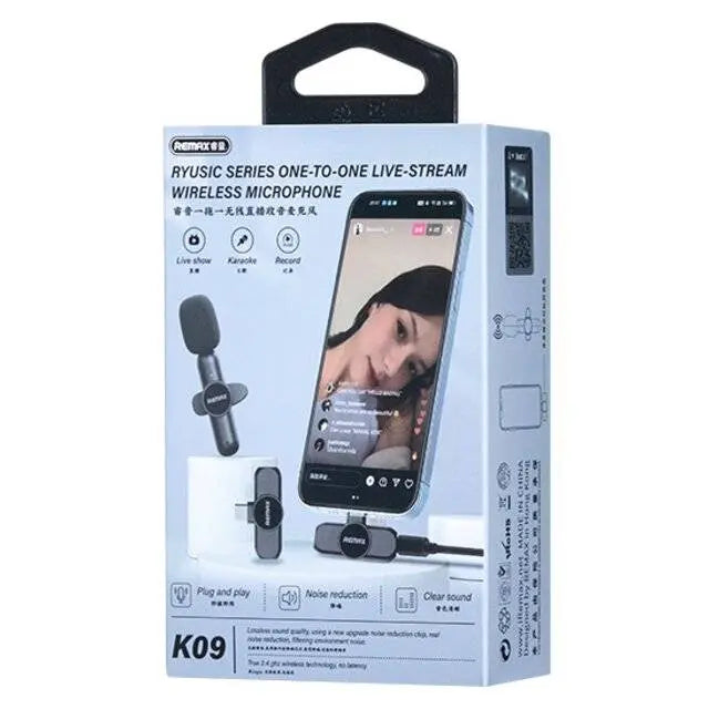 Remax K09 Wireless Mic (iPhone) المتحدة للألكترونيات
