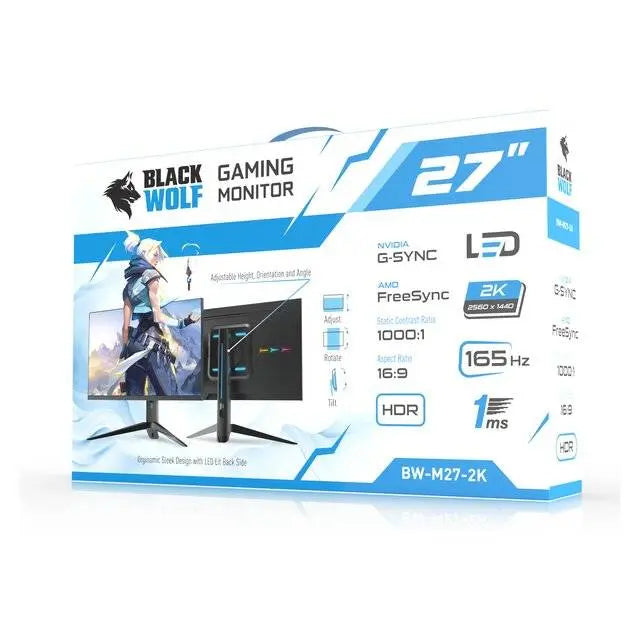 Black Wolf: Gaming Monitor 27" (2K) (New Model) - المتحدة للألكترونيات