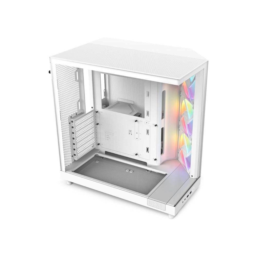 NZXT H6 FLOW RGB COMPACT DUAL-CHAMBER ATX WHITE CASE