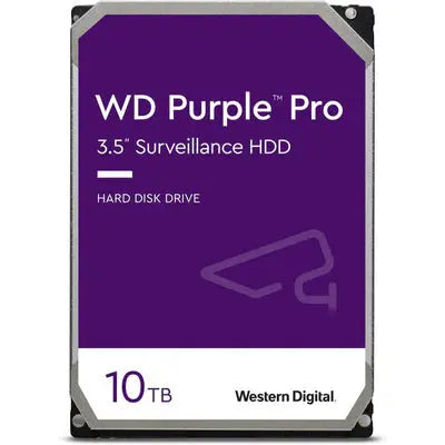 محرك الأقراص الصلبة WD 10TB Purple Pro 7200 دورة في الدقيقة SATA III مقاس 3.5 بوصة للمراقبة الداخلية المتحدة للألكترونيات