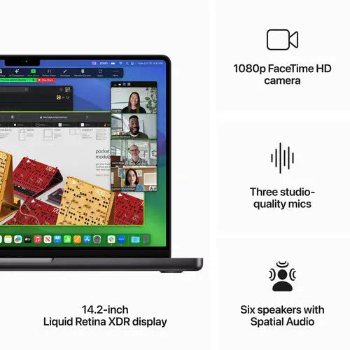 Apple 14.2" MacBook Pro M3 chip 11‑core CPU - 18GB RAM - 512GB SSD - 14‑core GPU (Space Black) - المتحدة للألكترونيات
