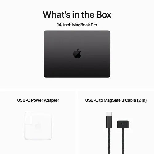 Apple 14.2" MacBook Pro M3 chip 11‑core CPU - 18GB RAM - 512GB SSD - 14‑core GPU (Space Black) - المتحدة للألكترونيات