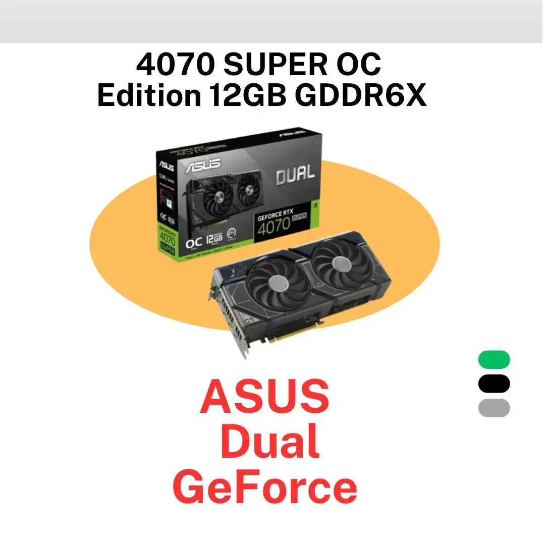 ASUS Dual GeForce RTX™ 4070 SUPER OC Edition 12GB GDDR6X  المتحدة للألكترونيات