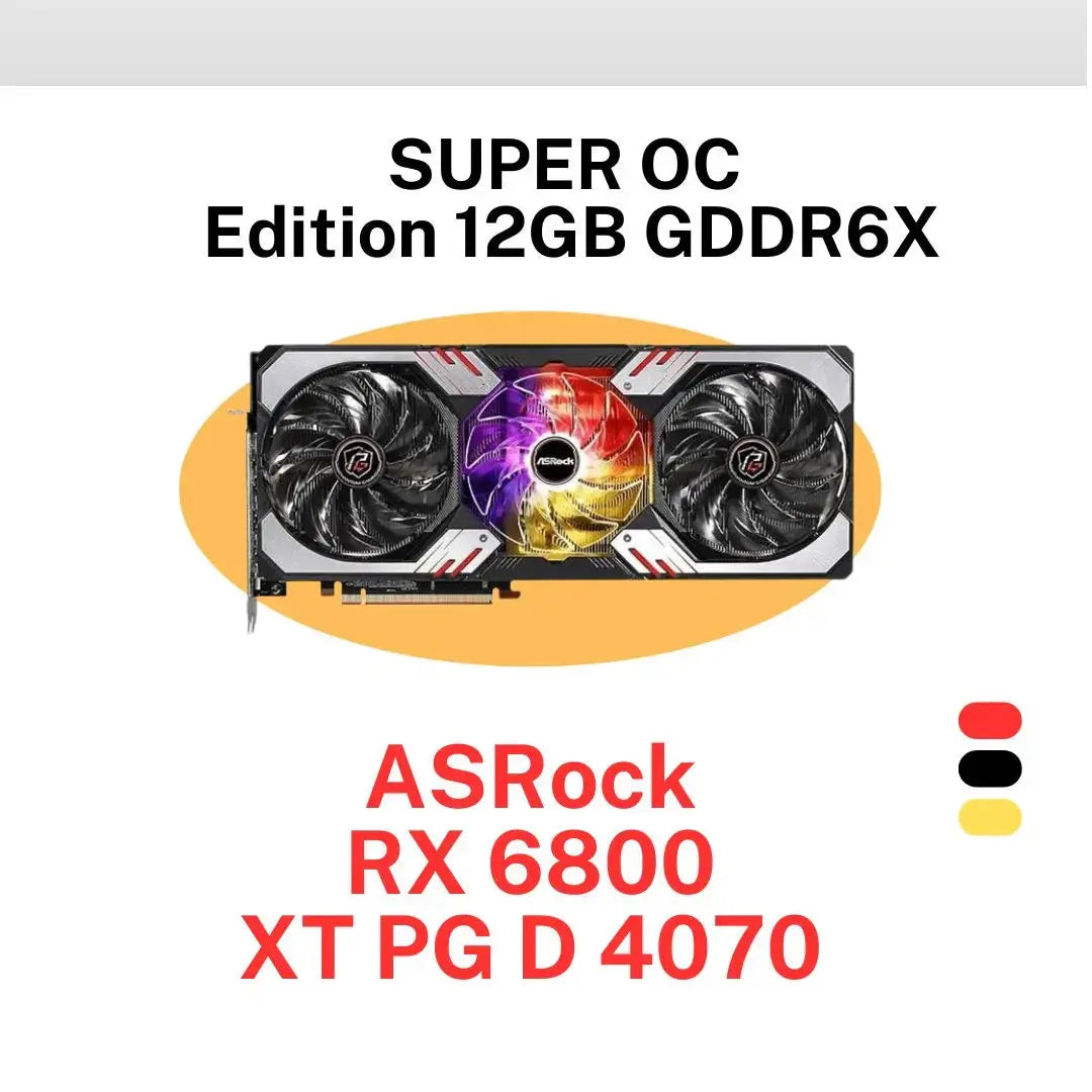 ASRock RX 6800 XT PG D 16G OC AMD Radeon RX6800XT Graphics Board 16GB  المتحدة للألكترونيات