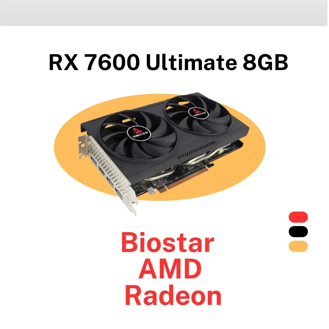 Biostar AMD Radeon RX 7600 Ultimate 8GB  المتحدة للألكترونيات