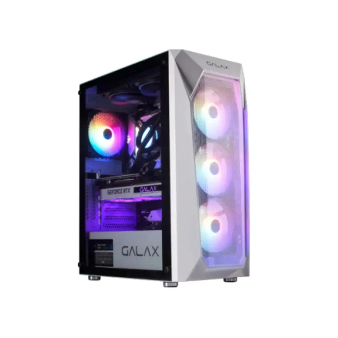 GALAX Revolution 05 Mid Tower 4 Fan - White كيس  المتحدة للألكترونيات