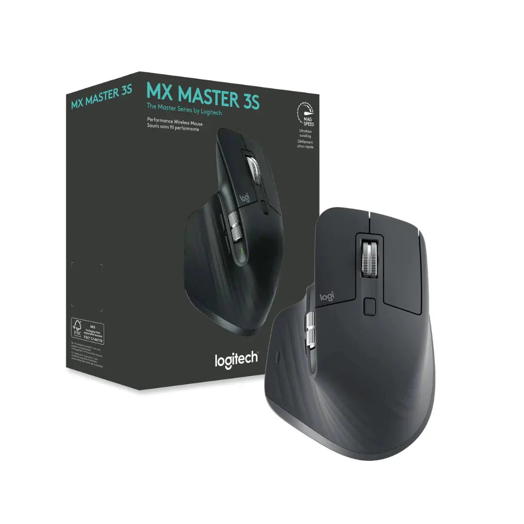 Logitech MX Master 3S Advanced Wireless Graphite Mouse ماوس لوجتك المتحدة للألكترونيات