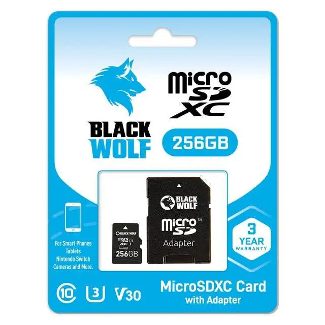 Black Wolf : MicroSDXC Card (256GB)  المتحدة للألكترونيات
