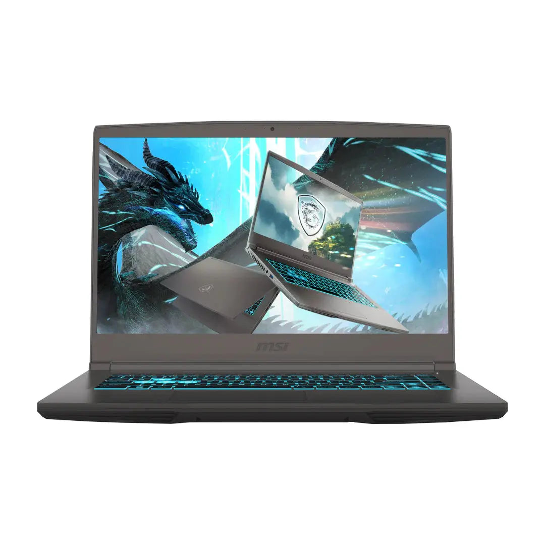 MSI GF63 THIN 12UCX- 1415AU, Intel Core i5-12450H - 12 Gen, RAM 8GB, 512GB SSD NVMe, RTX 2050 4GB, 15.6 FHD IPS 144Hz, Black  المتحدة للألكترونيات