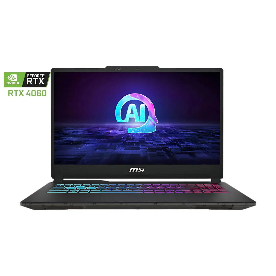 MSI Cyborg 15 AI A1VFK-036XAE, Core Ultra 7-155H, RAM 16GB, 512GB SSD, RTX 4060 8GB, 15.6 FHD IPS 144Hz, Black  المتحدة للألكترونيات
