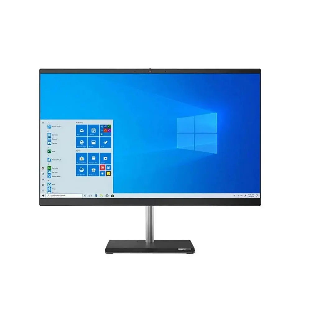 All in one Lenovo AIO V50a-24IMB, i7-10700T (8 Core), RAM 8G, 1T HDD, 256 SSD, Nvidia MX450 2G, 24 FHd ips, KB SET, Black المتحدة للألكترونيات