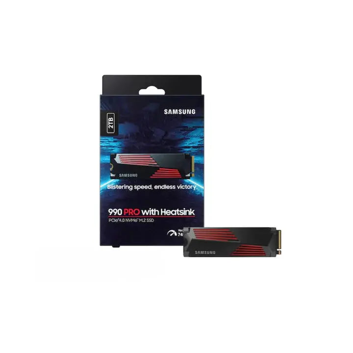 SAMSUNG 990 PRO SSD 2TB PCIe Gen 4 , Heatsink , NVMe , MZ-V9P2T0CW - المتحدة للألكترونيات