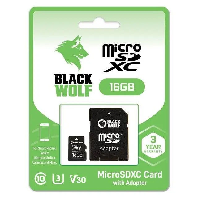 Black Wolf : MicroSDXC Card (16GB)  المتحدة للألكترونيات