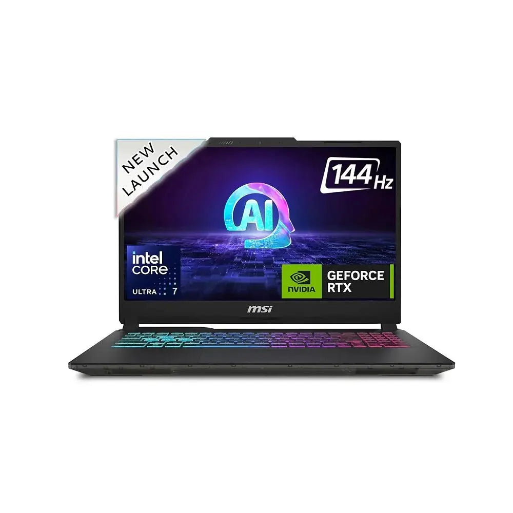 MSI Cyborg 15 AI A1VEK-038XAE, Core Ultra 7-155H, RAM 16GB, 512GB SSD, RTX 4050 6GB, 15.6 FHD IPS 144Hz, Black  المتحدة للألكترونيات