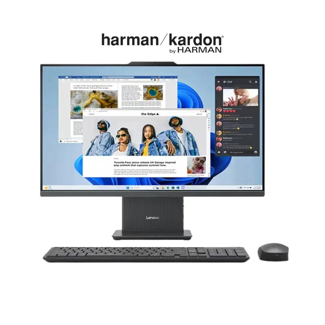 Lenovo AIO 24IRH9 (0TAX-0UAX) All In One, Intel Core i5-13420H, RAM 8GB, 512 SSD NVMe, Intel UHD Graphics, 24 FHD IPS 100Hz, Black  المتحدة للألكترونيات