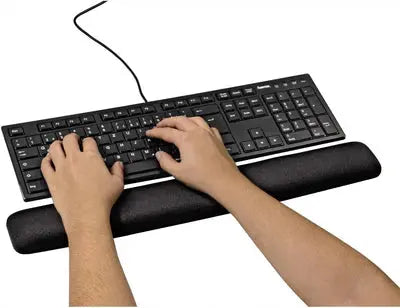 Hama 54775 | Ergonomic Keyboard Wrist Rest For comfort | Office or Home | Black  المتحدة للألكترونيات