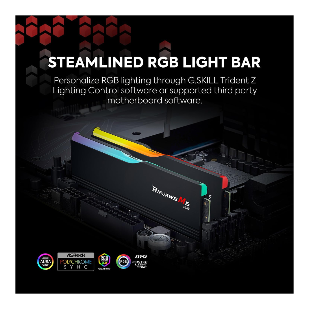 GSKILL RIPJAWS M5 DDR5 KIT 2x32GB 5600 RGB BLACK XMP