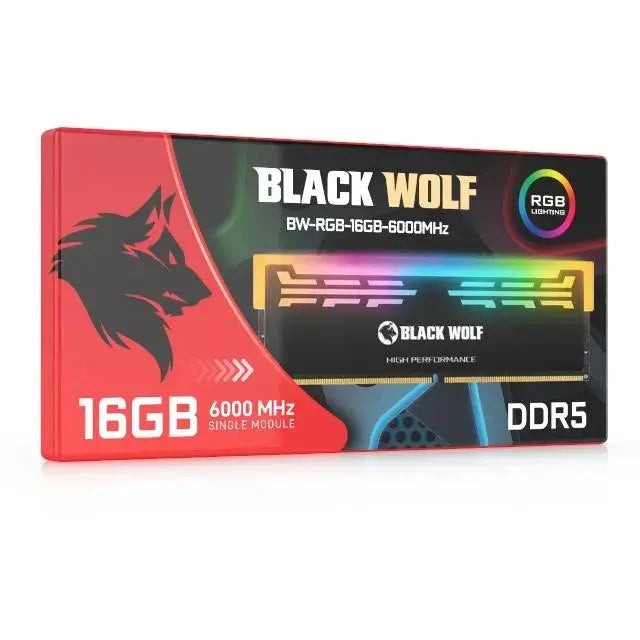 Black Wolf: RGB DDR5 RAM (16GB-6000 MHz) - المتحدة للألكترونيات