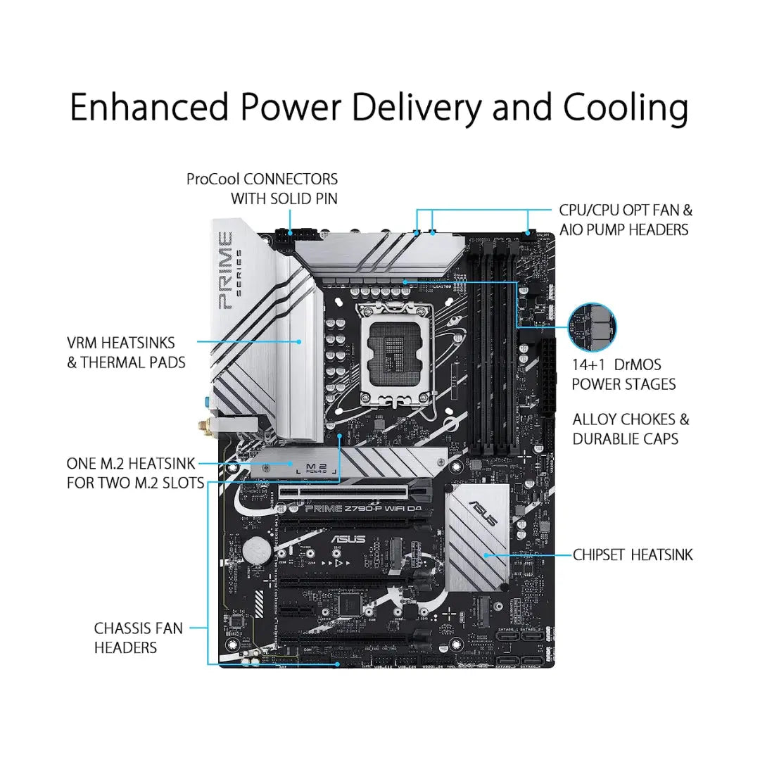 ASUS PRIME Z790-P WIFI D4 بورد  المتحدة للألكترونيات