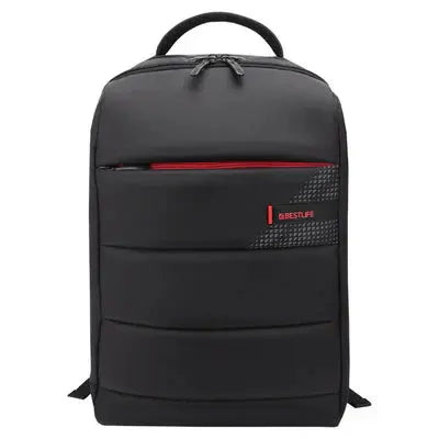 Bestlife 15.6" Notebook Backpack with Type-C Connector - Black/Red المتحدة للألكترونيات