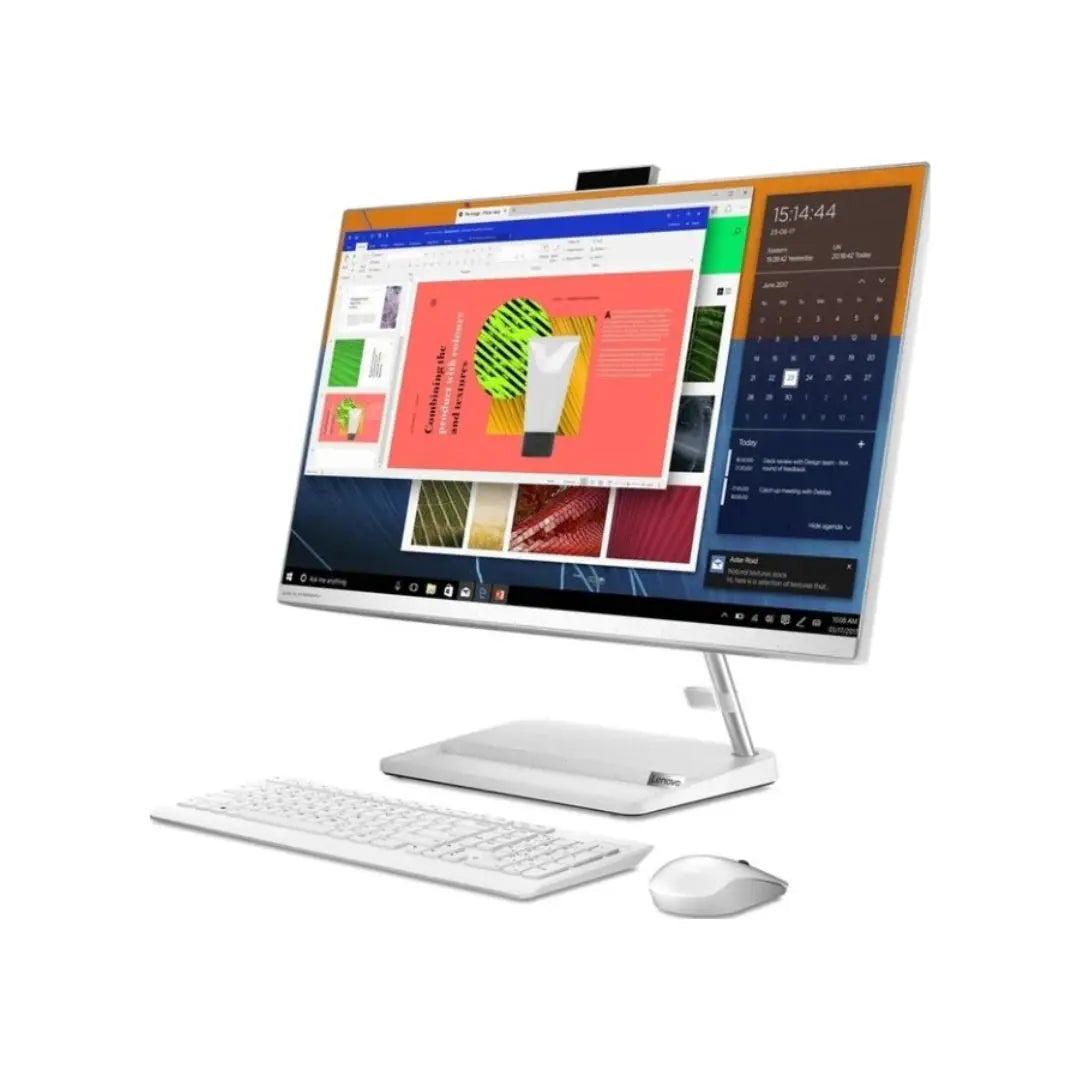 Lenovo Ideacentre AIO 3 24ITL6 - 1BAX, Intel Core i7-1165G7, RAM 16GB, 512GB SSD, Nvidia MX450 2GB, 24 Inch FHD IPS, White المتحدة للألكترونيات