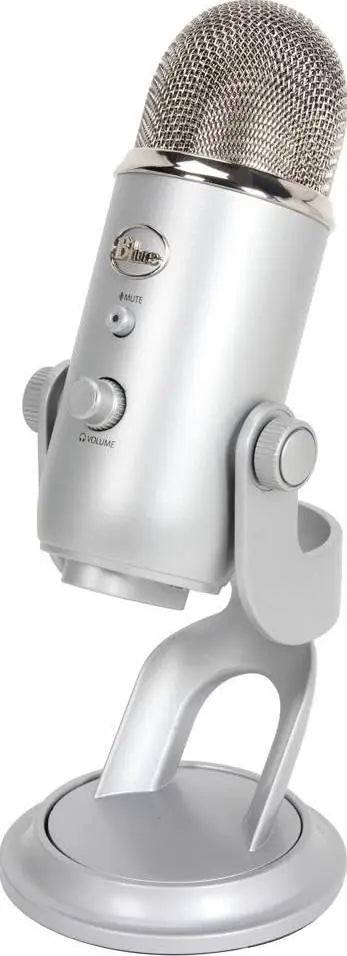 ميكروفون Logitech Blue Yeti USB، حساسية 120 ديسيبل، USB سلكي، للبث / البث / ASMR والمزيد، جودة البث 48 كيلو هرتز / صوت 16 بت المتحدة للألكترونيات