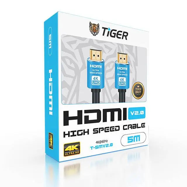Tiger : HDMI Cable 2.0 (5m) المتحدة للألكترونيات