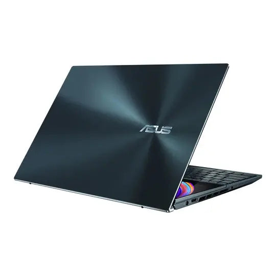 ASUS Zenbook Pro Duo 15 ux582zw-xb99t, Intel Core i9-12900H, RAM 32GB, 1TB SSD, RTX 3070Ti 8GB, 15.6'' OLED 4K TP WV Touch, Celestial Blue - المتحدة للألكترونيات