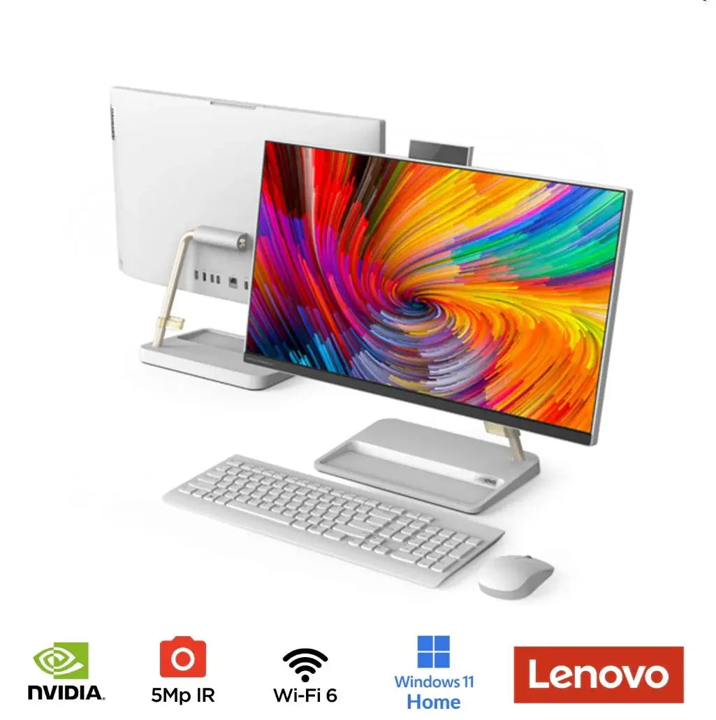Lenovo AIO 3 27IAP7 (LVAX-LXAX) All In One, Core i7-13620H -13 Gen, RAM 8GB,512 SSD NVMe, NVIDIA GEFORCE MX550 4GB , 27 FHD IPS, White  المتحدة للألكترونيات