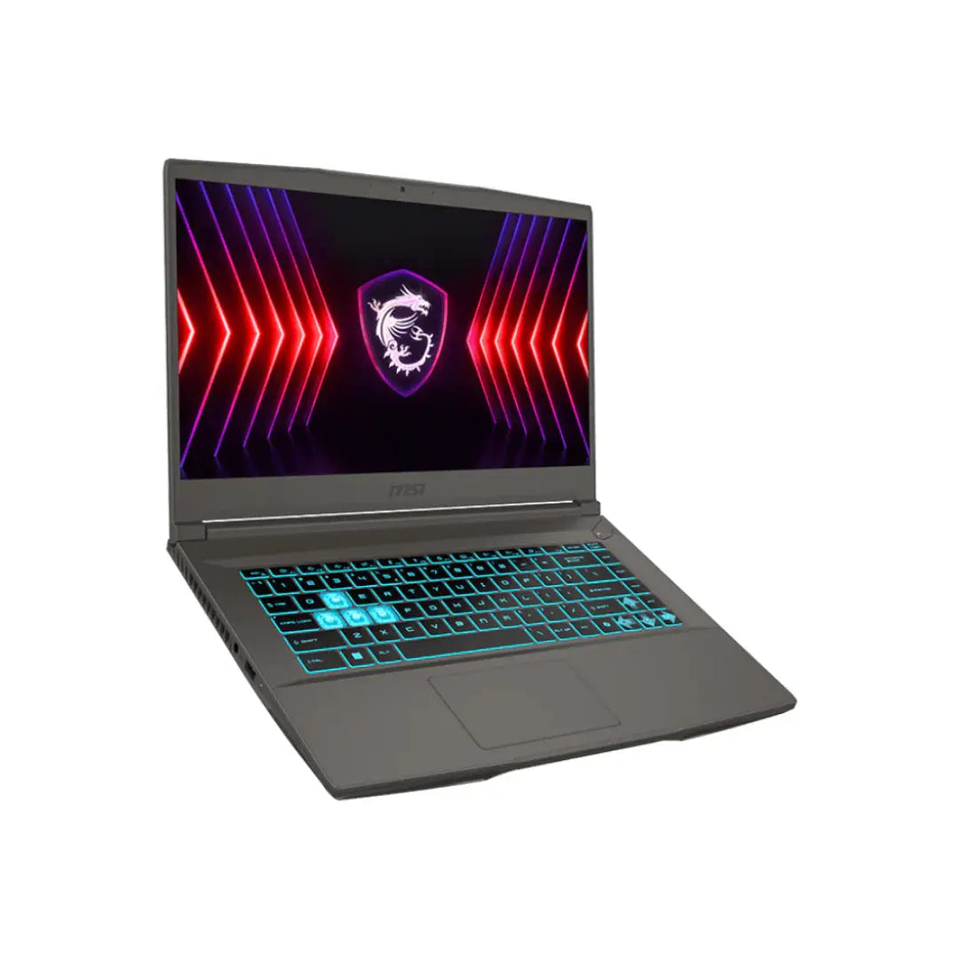 MSI Thin A15 B7VE-247XAE, AMD Ryzen 5 7535HS, RAM 16GB (Upgraded), 512GB SSD, NVIDIA RTX 4050 6GB, 15.6, FHD IPS 144hz, Cosmos Gray  المتحدة للألكترونيات