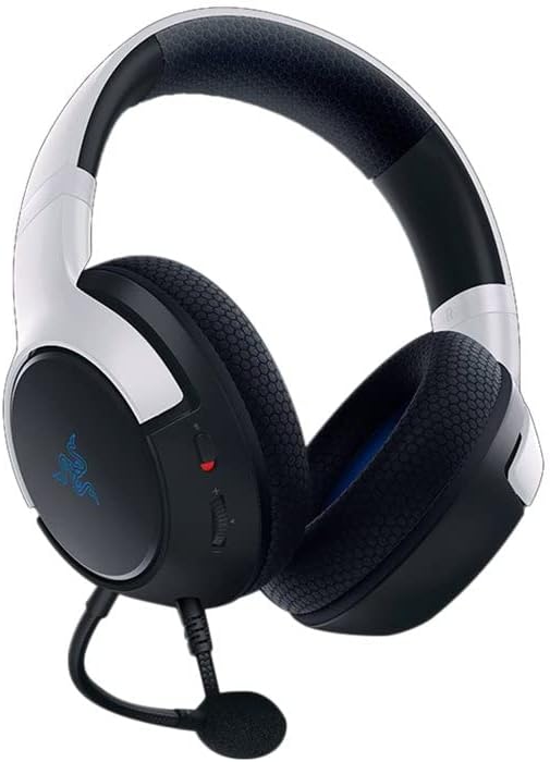 Razer Kaira X Wired Gaming Headset for PlayStation, TriForce 50mm Drivers, HyperClear Cardioid Mic, Flowknit Memory Foam Ear Cushions, Compatible with PC, Mac, Switch, Black/White RazerSKU: RZ04-03970700-R3G1