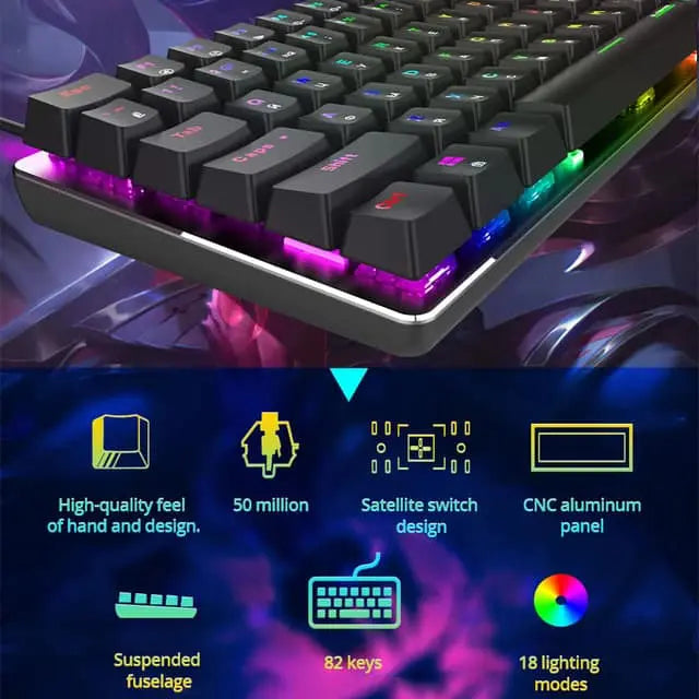 Ajazz X Nacodex AK33 Mechanical Gaming Keyboard - المتحدة للألكترونيات