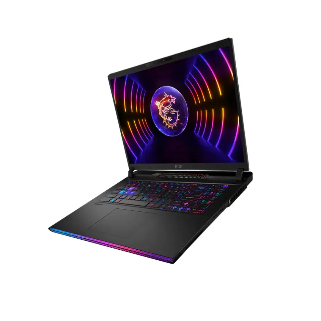 MSI Raider GE78 HX 14VIG-896XJO, Intel Core i9-14900HX, RAM 32GB, 1TB SSD, RTX 4090 16GB, 17.0 QHD+ IPS 240Hz, Black  المتحدة للألكترونيات