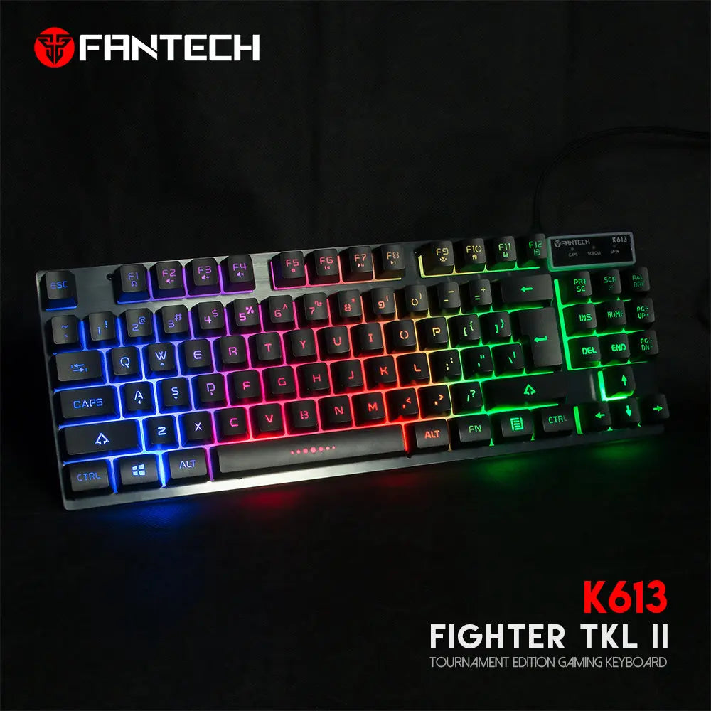 FANTECH K613 Fighter TKL II Tournament Edition Gaming Keyboard كيبورد ميكانيكي فانتك - المتحدة للألكترونيات