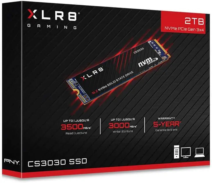 PNY M.2 2280 PCIe NVMe Gen3x4 Internal SSD 2TB - المتحدة للألكترونيات
