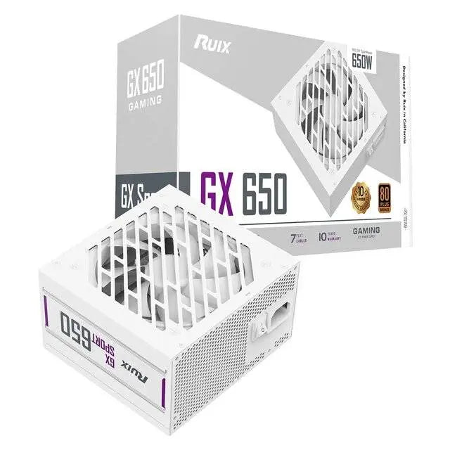 Ruix GX 650W 80 Plus Bronze PSU (White)  المتحدة للألكترونيات