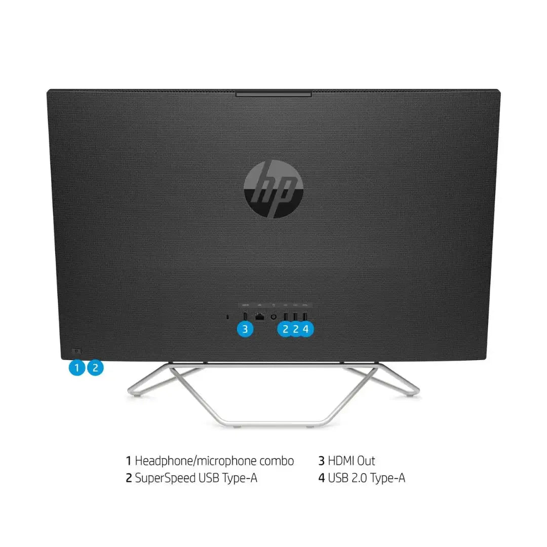 HP All in One 24-CB1012nh Intel Core i5-1335U, RAM 8GB, 1TB SSD NVMe, MX 450 2GB , 24 FHD IPS, KB SET, Black  المتحدة للألكترونيات