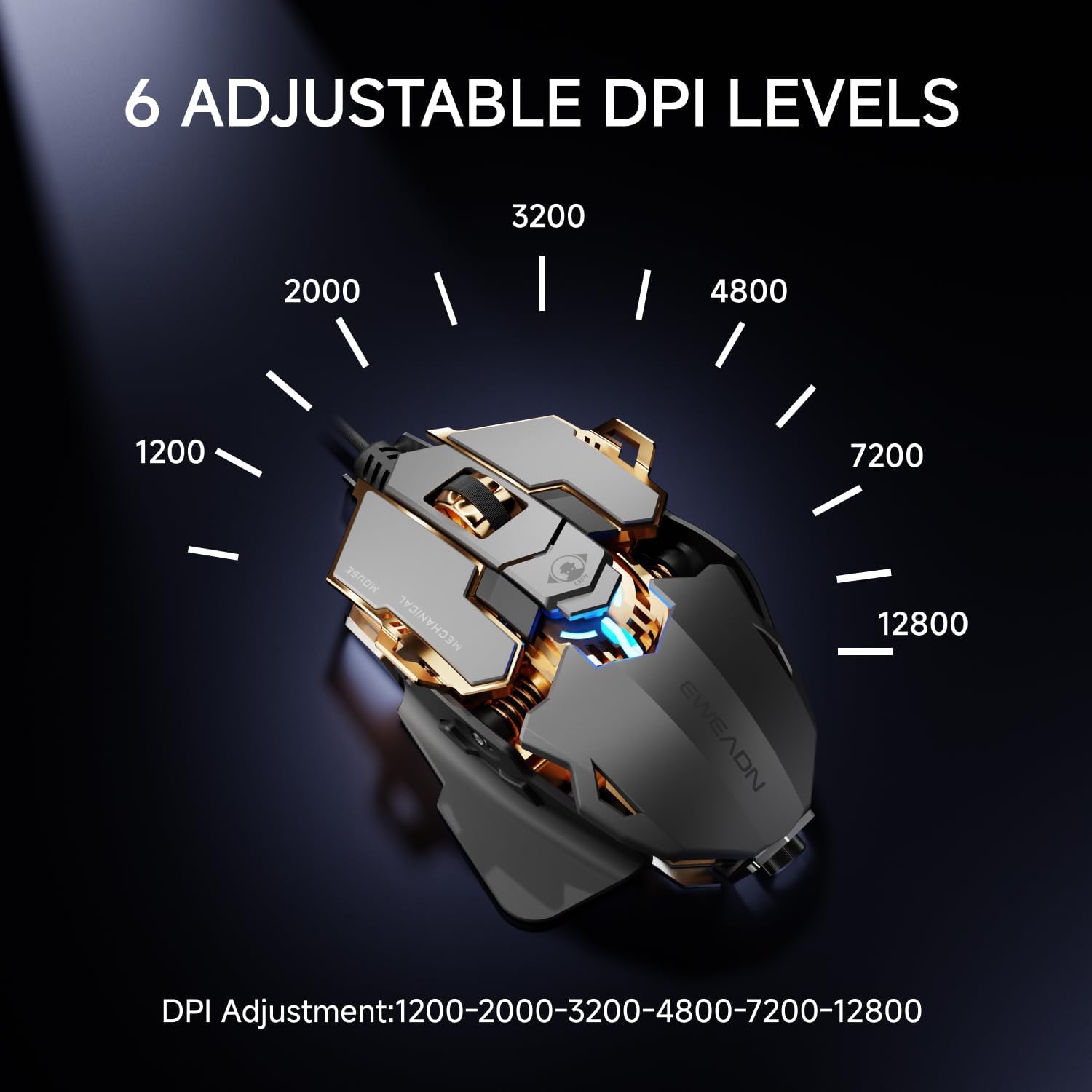 EWEADN G5 Wired Gaming Mouse