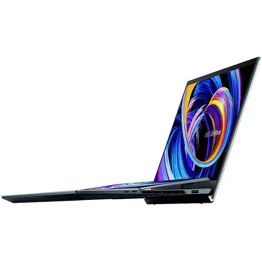 ASUS Zenbook Pro Duo 15 ux582zw-xb99t, Intel Core i9-12900H, RAM 32GB, 1TB SSD, RTX 3070Ti 8GB, 15.6'' OLED 4K TP WV Touch, Celestial Blue - المتحدة للألكترونيات
