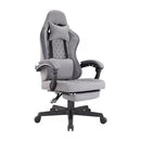Avetron GC501 Comfy Fabric Gaming Chair – Ergonomic Design, Linkage Armrests, 135° Recline, 120mm Class 3 Gas Lift, 150kg Capacity, Grey