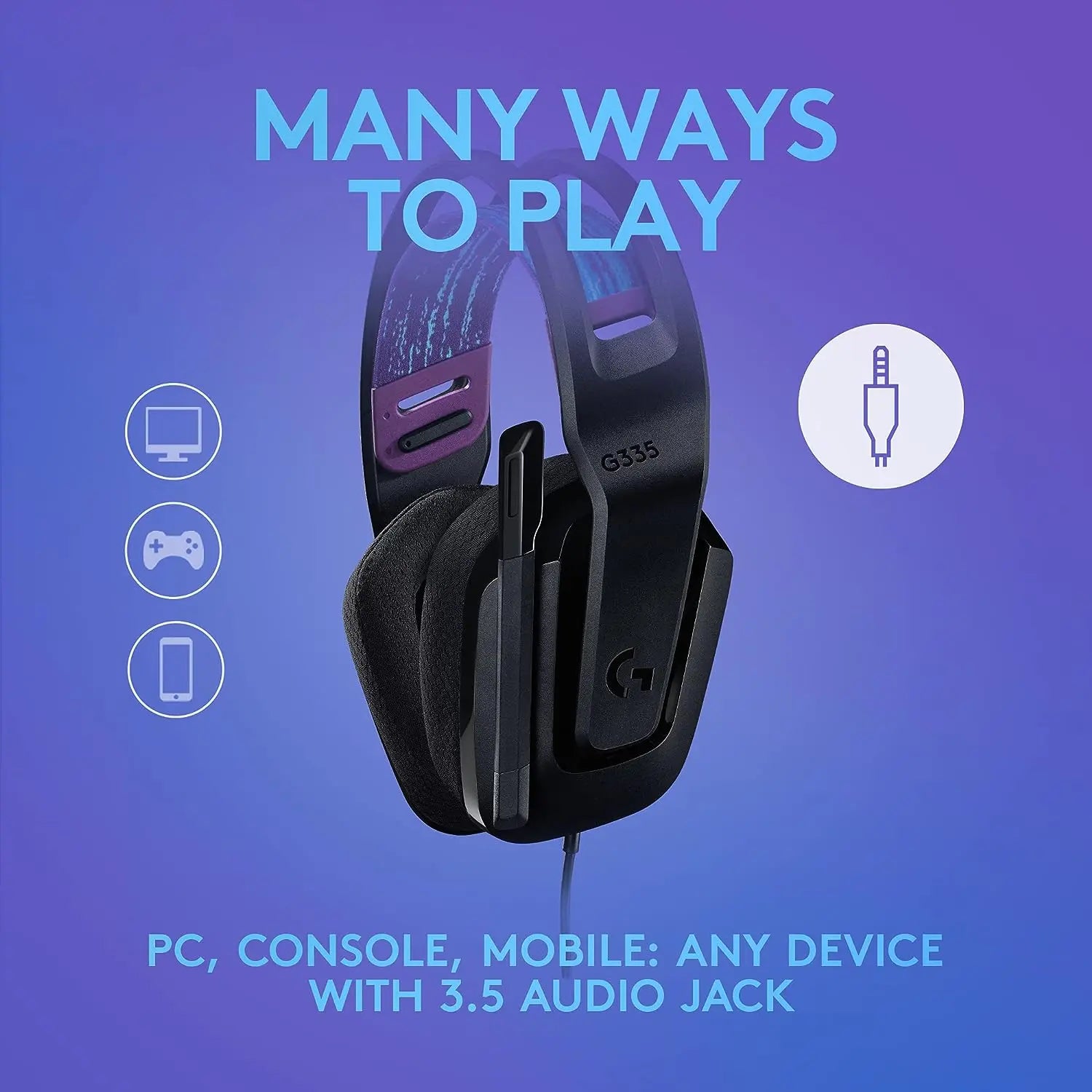 Logitech G335 Wired Gaming Headset سماعات كيمنك لوجتك - المتحدة للألكترونيات