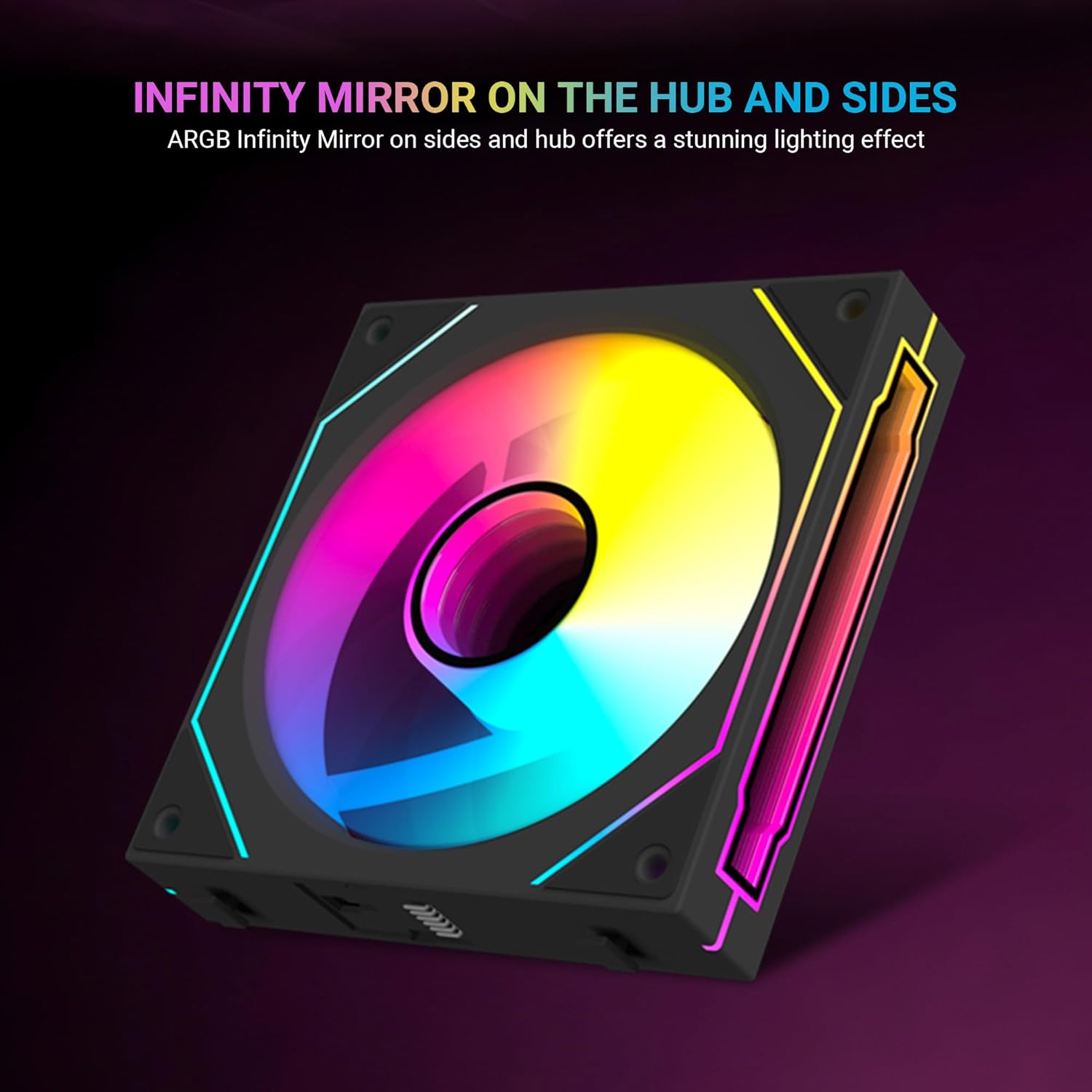 Ant Esports StackerFlow 3-In-1 120mm ARGB Stackable Case Fan with Wire-Free Daisy Chain