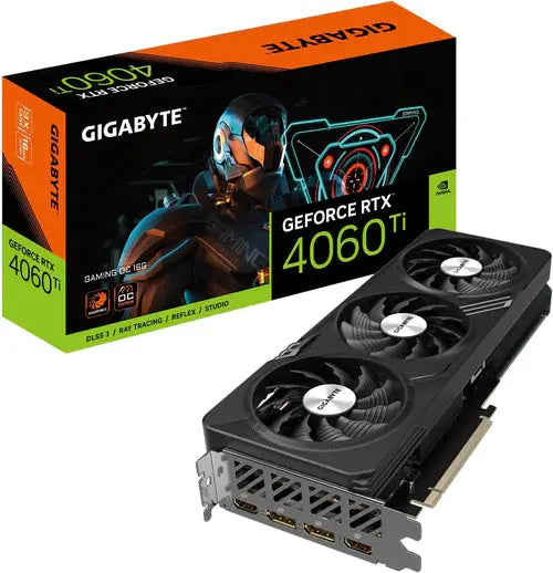 GIGABYTE GeForce RTX 4060 Ti Gaming OC 16G Graphics Card, 3X WINDFORCE Fans, 16GB 128-bit GDDR6, - المتحدة للألكترونيات