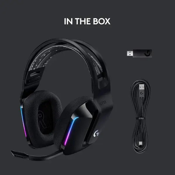 Logitech G733 Lightspeed Wireless Gaming Headset سماعات كيمنك لوجتك المتحدة للألكترونيات