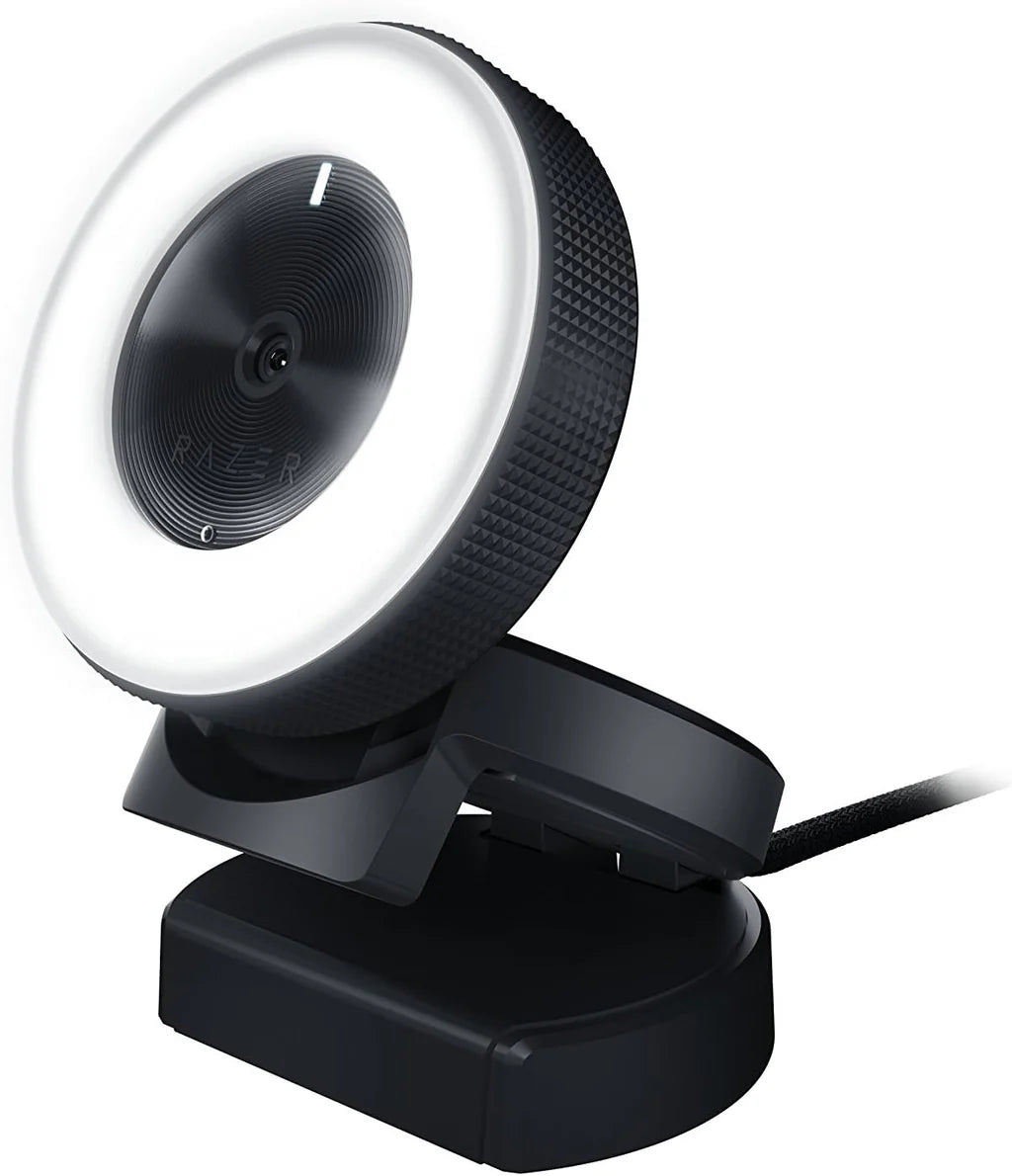 Razer Kiyo Streaming Webcam: 720p 60 FPS - Ring Light w/Adjustable Brightness - Built-in Microphone - Advanced Autofocus