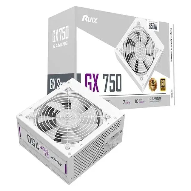 Ruix GX 750W 80 Plus Bronze PSU (White) المتحدة للألكترونيات