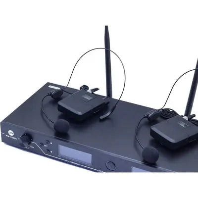 نظام ميكروفون لاسلكي CMX UHF، ثنائي القناة، ميكروفون للرأس، تردد قابل للتعديل المتحدة للألكترونيات
