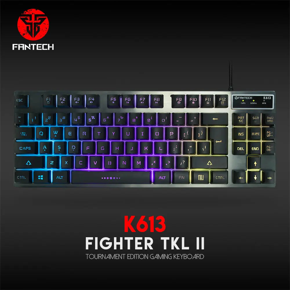 FANTECH K613 Fighter TKL II Tournament Edition Gaming Keyboard كيبورد ميكانيكي فانتك - المتحدة للألكترونيات